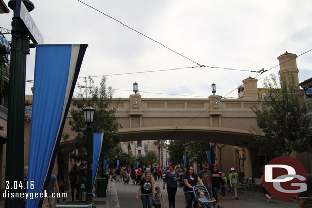 Buena Vista Street this afternoon.