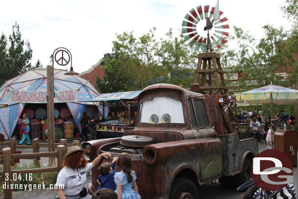 Mater was out by Fillmores this afternoon.