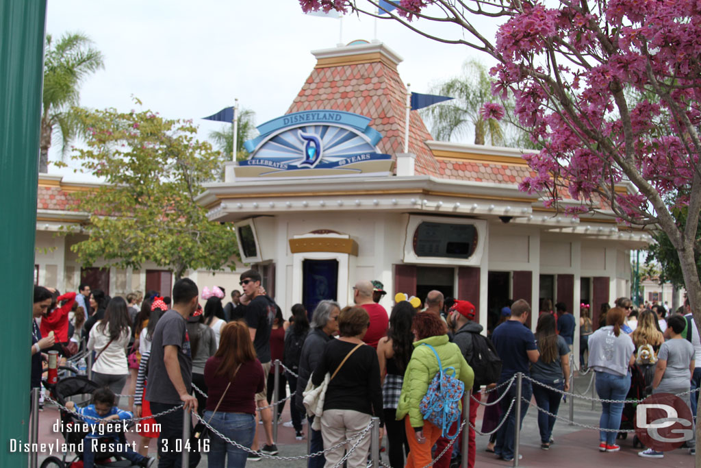 Some of the new LCD ticket booth signs are in use.