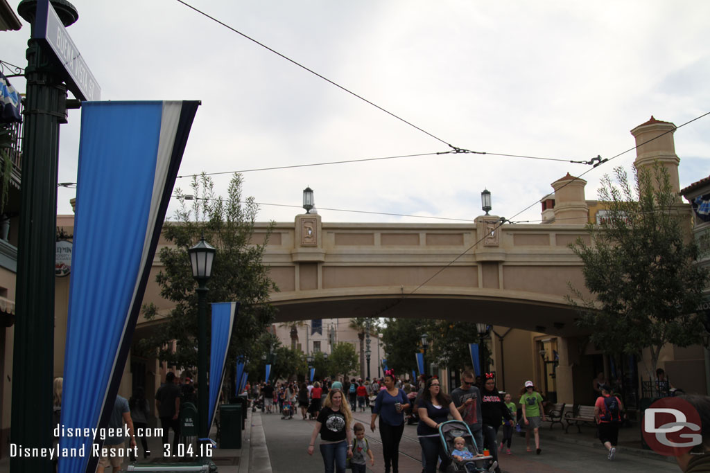 Buena Vista Street this afternoon.