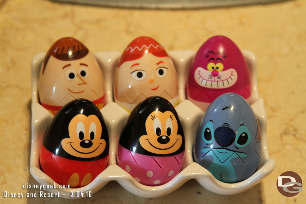 The six prize eggs you can choose from.