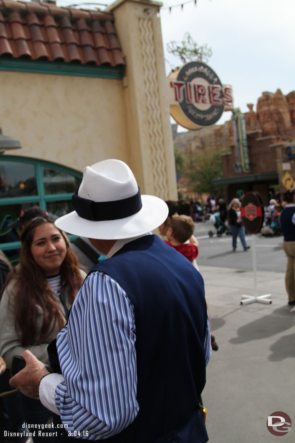 Cast members in the queue scanning annual passes.  Ever rider needed one today.