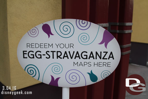 Downtown Disney is new this year.  The redemption location is just inside the center door opposite the Mickey and Friends Tram drop off.