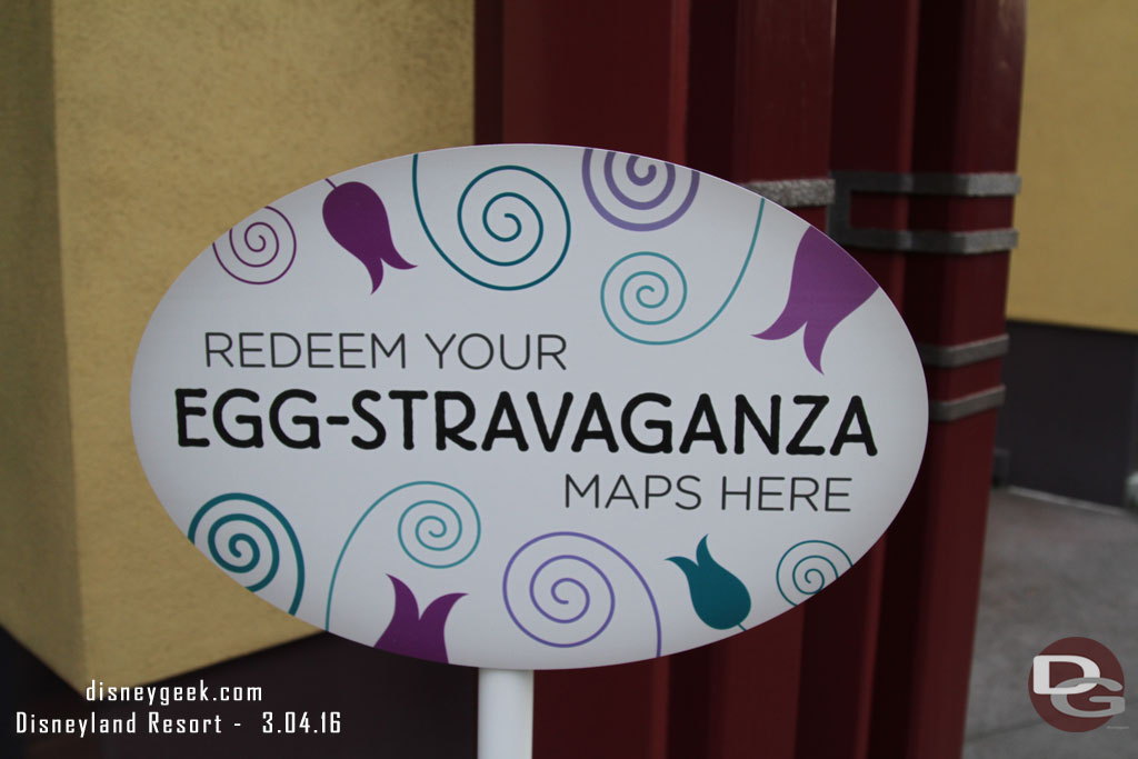 Downtown Disney is new this year.  The redemption location is just inside the center door opposite the Mickey and Friends Tram drop off.