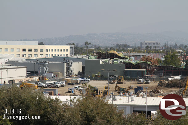 The former ranch area is mostly staging area/parking lot right now.