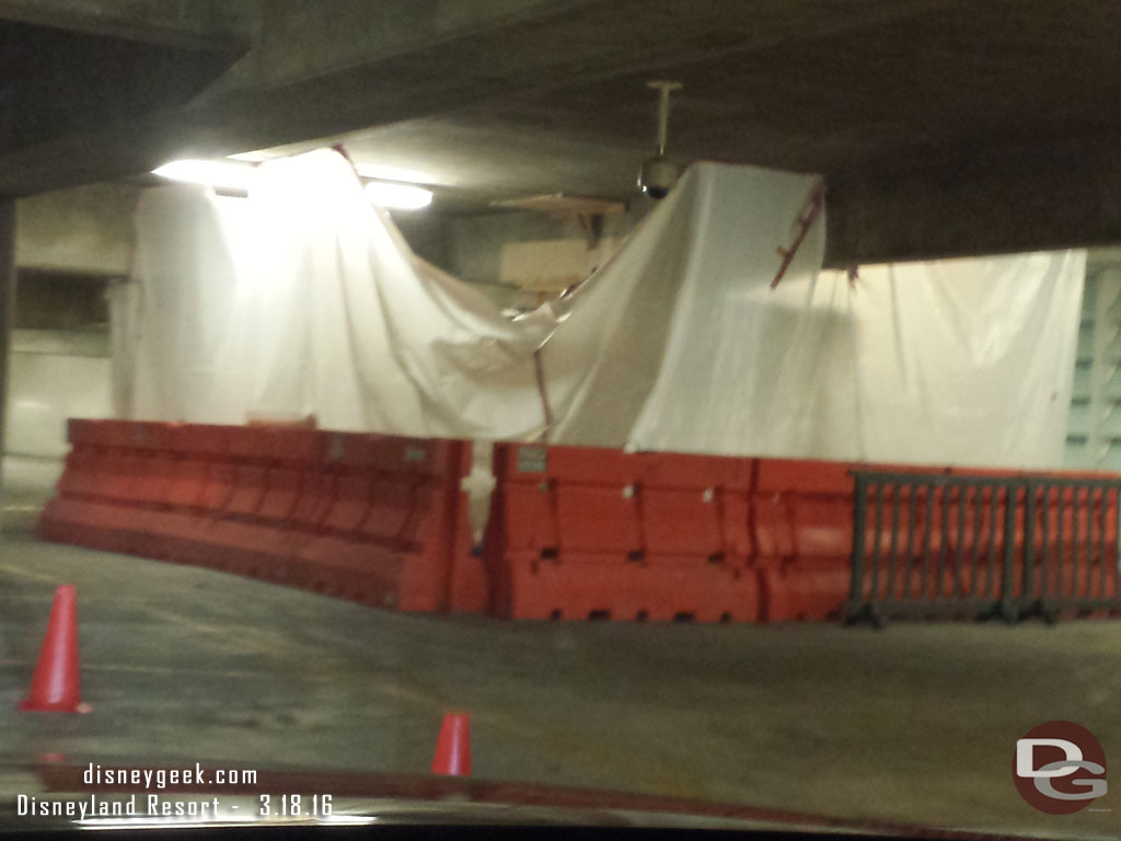 Hard to tell what they are working on.  Looks like a form/brace/support has been added but hard to tell given the second I had to look at it (I stopped but cars were coming so had to move on)
