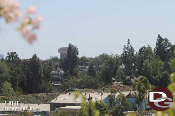 It is now cleared all the way to Critter Country and you can clearly see the Hungry Bear on the right and New Orleans Square straight ahead.