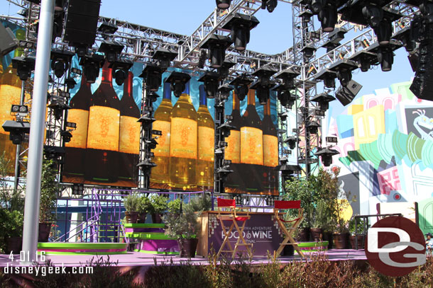 The former band stand is now the Lifestyle stage for the festival.