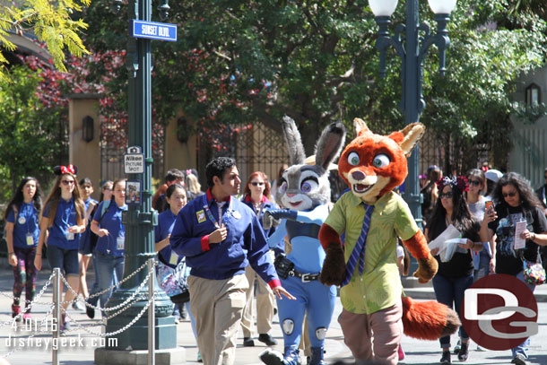 Nick Wilde & Judy Hopps from Zootopia are now meeting guests in Hollywood Land.