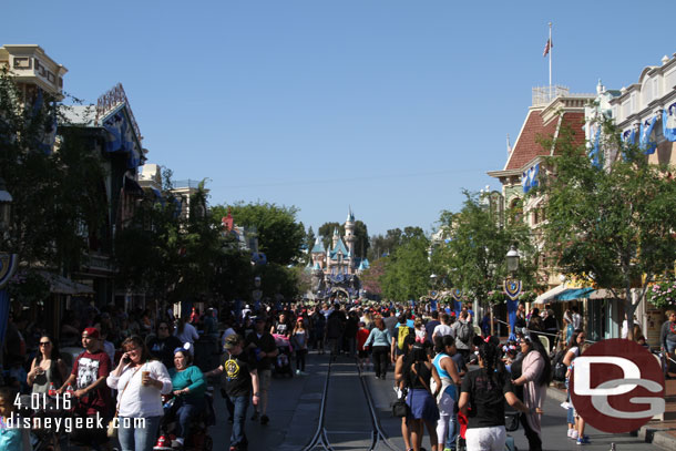 Main Street USA just before 4pm