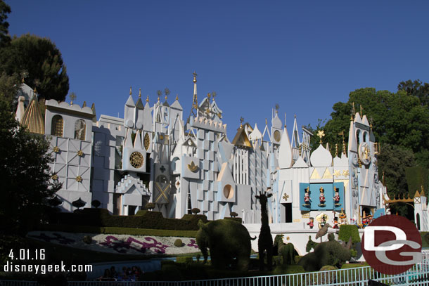 Walking by small world.