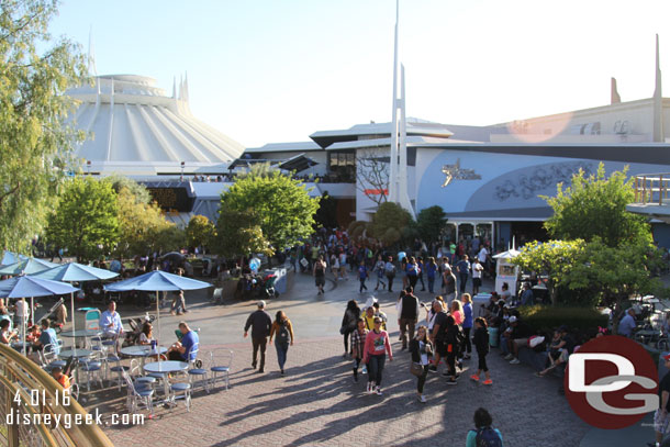 Tomorrowland is not overly crowded right now.