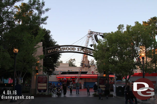 Looking at the Backlot entrance on Sunset Blvd.