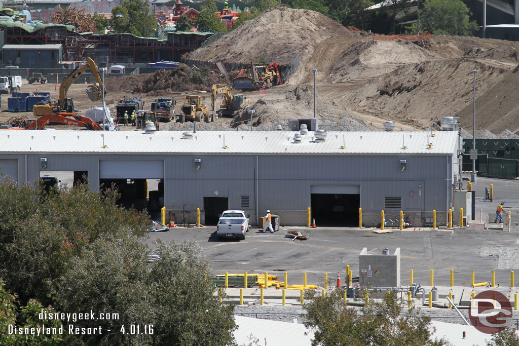 A better picture of the building that is being cleared and prepared for removal.