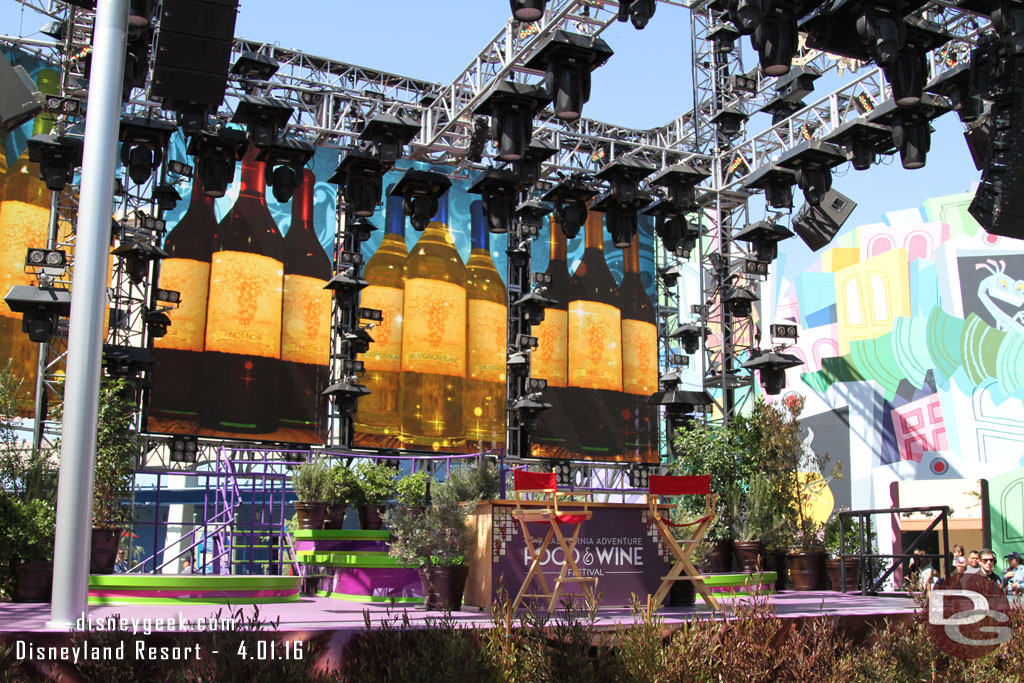 The former band stand is now the Lifestyle stage for the festival.