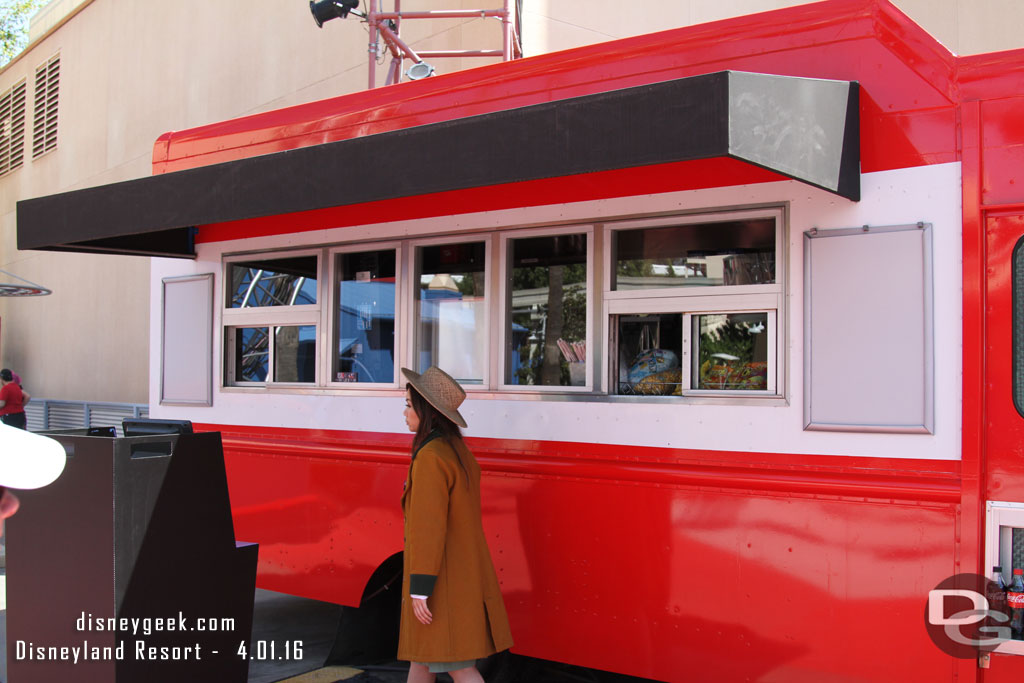 The food truck was open but their new menu had not been printed/delivered yet.