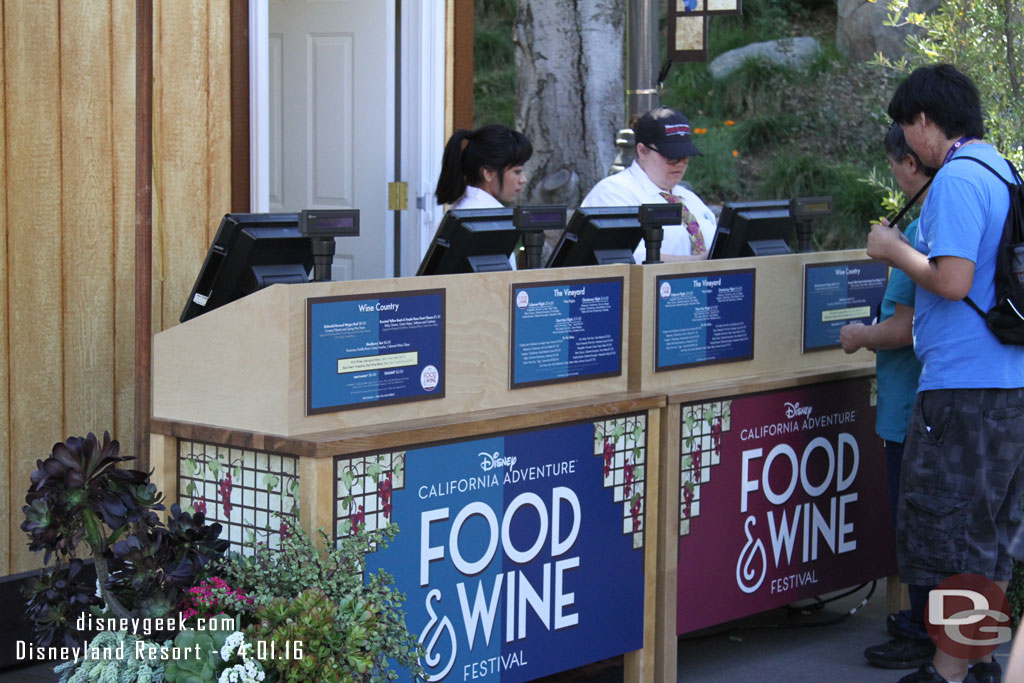 Plenty of registers here, only two in use this afternoon and a line of a handful of guests.