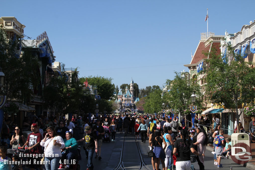 Main Street USA just before 4pm