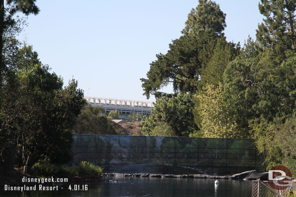 A new print is on the scaffolding behind the dam.