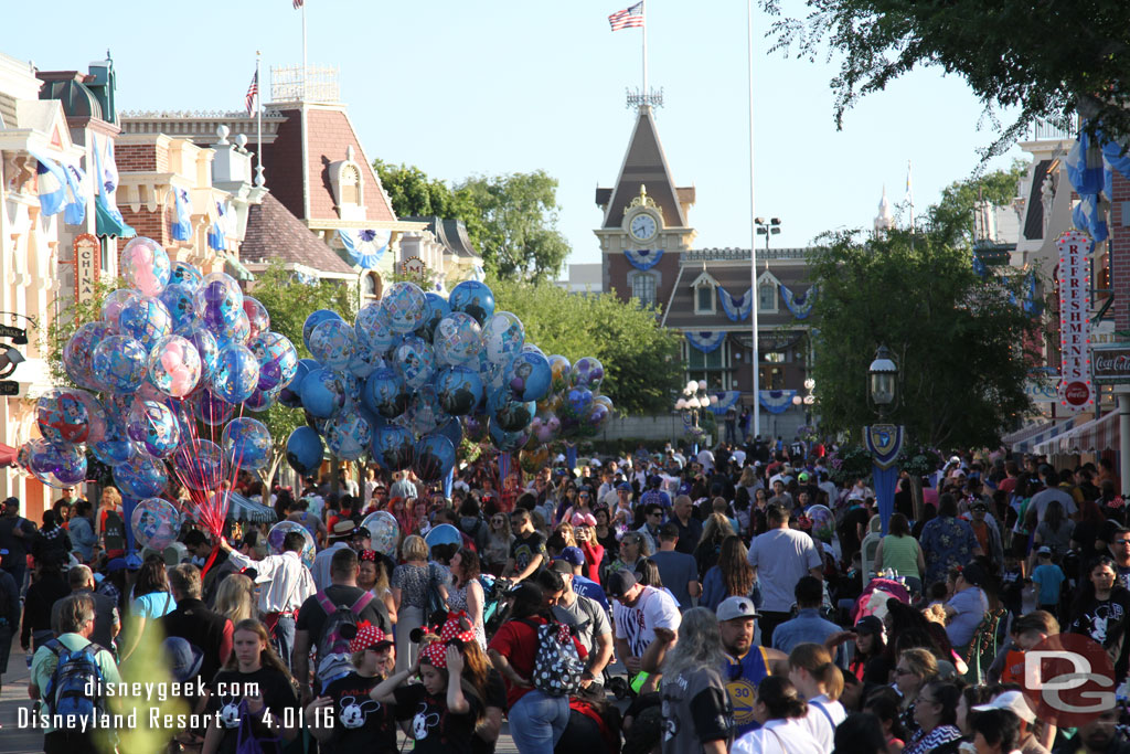 Main Street is busy as always.