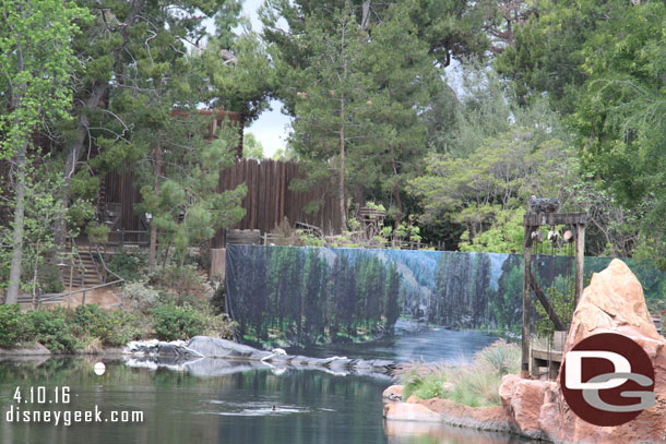 The artwork on the east dam.