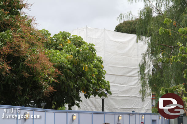 From the ground hard to get a good look at the Autopia work.