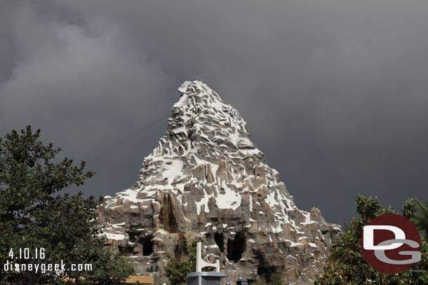 The skies were turning darker on us.. there was a 10-30% chance of rain in the forecast.