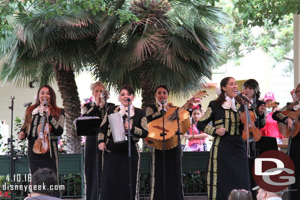 The Mariachi Divas were performing at Paradise Gardens today.