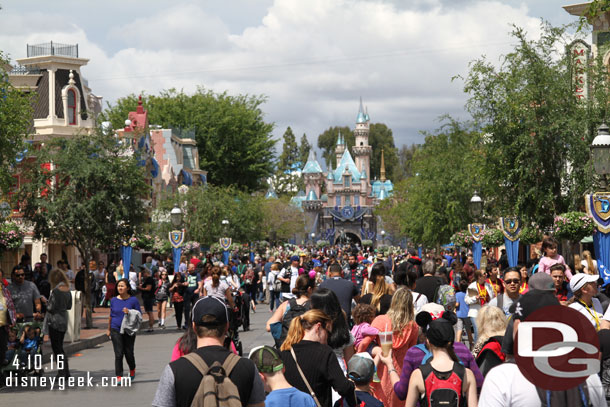 Main Street USA busy as usual.