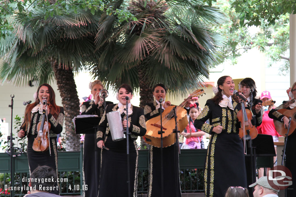 The Mariachi Divas were performing at Paradise Gardens today.