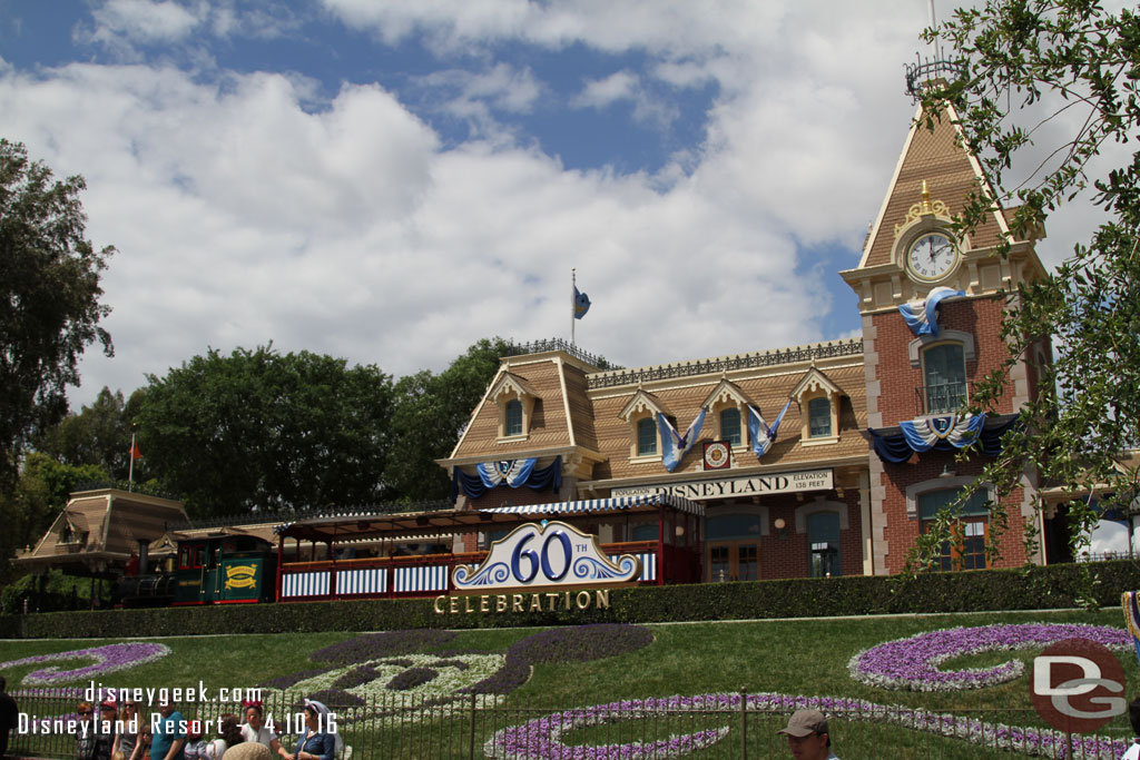 Back to Disneyland under brighter skies just before 2pm.