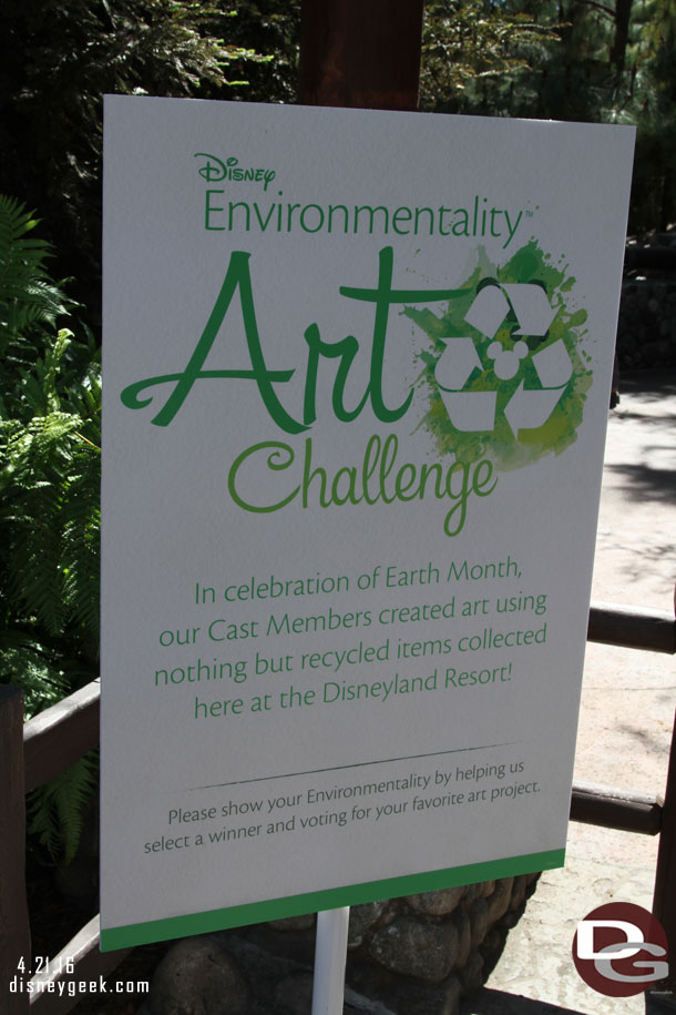 Redwood Creek Challenge Trail is hosting the top 10 finalists for the Environmentality Art competition.