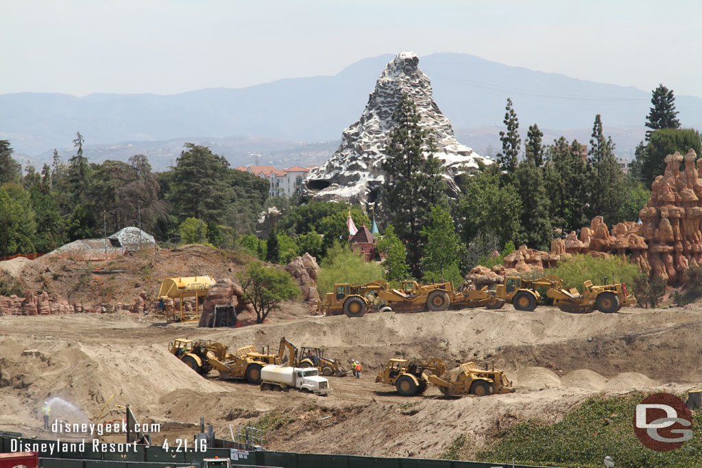 This week several large earth movers are onsite and working to transform the landscape.