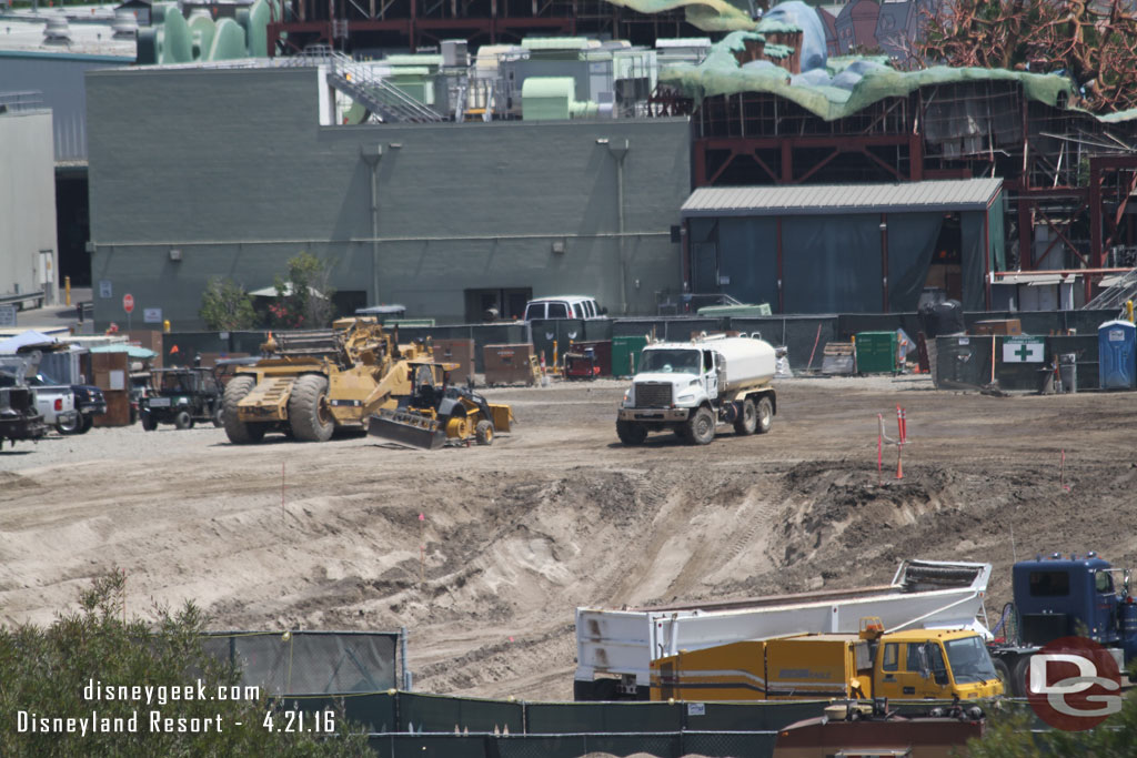 A pit was dug in one section of the site.  Hard to tell if it was for removal of something or the start of something.