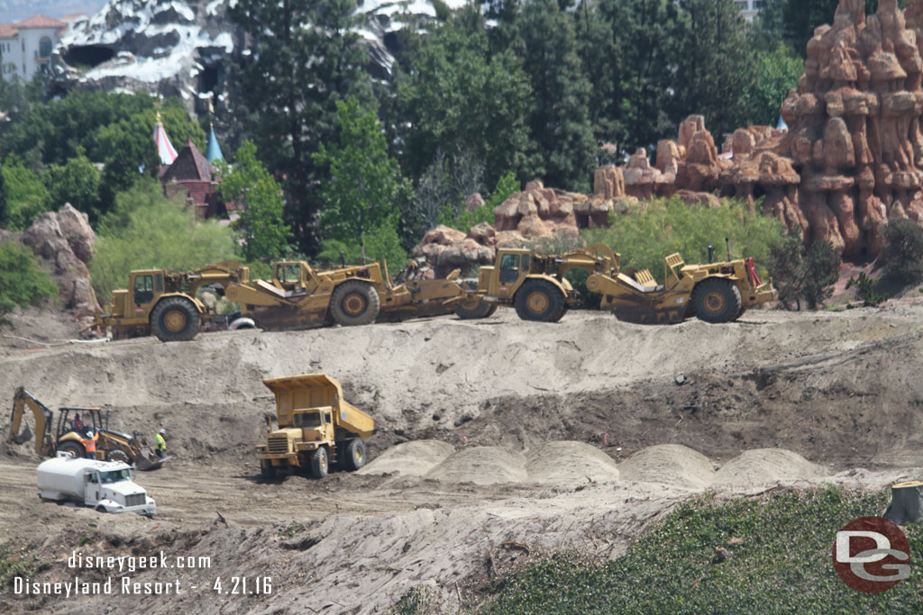 For scale notice the people on the left by the backhoe.