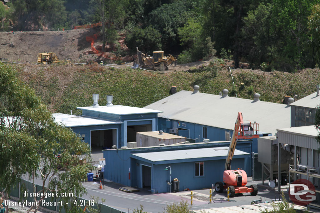 These backstage buildings look next on the demo list.  They looked rather empty and abandon.