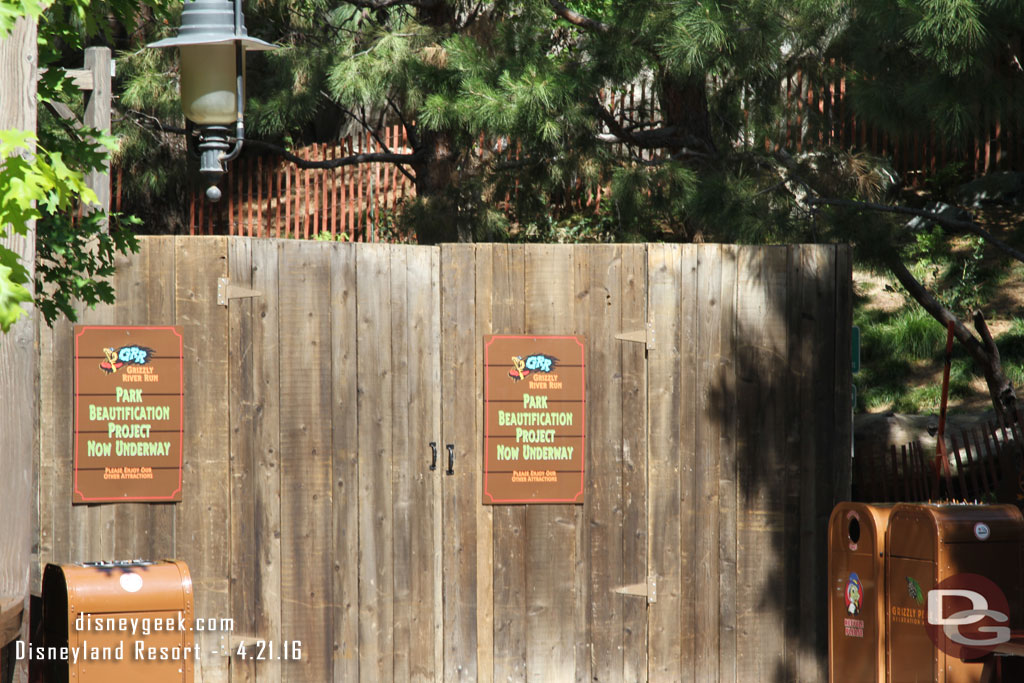 Grizzly River Run is closed for renovation again too.