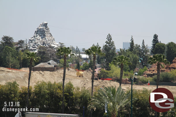 Panning across the site from left to right.