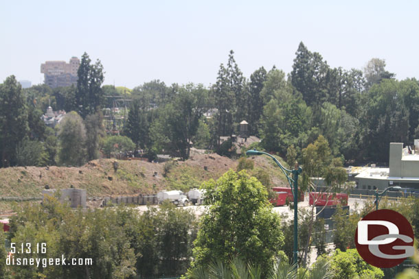 Off to the right more backstage support buildings have been removed since my last trip.  It appears to be cleared all the way to Critter Country now.