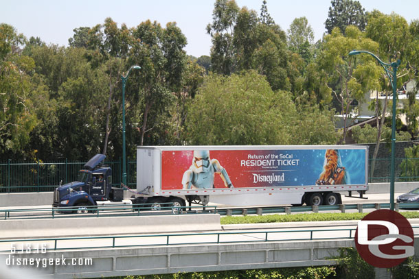 Saw this semi passing by on Disneyland Drive.