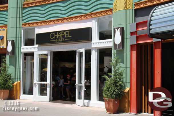 LittleMissMatched is gone and Chapel Hats has moved in.