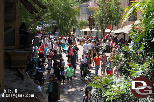 Adventureland from the 2nd floor queue.