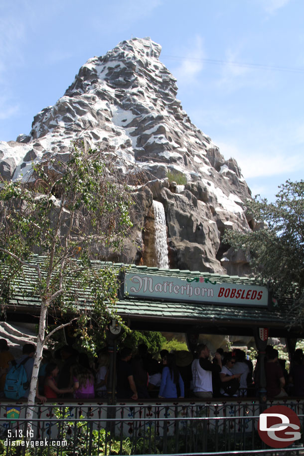 The Matterhorn has reopened.  Internet buzz is it will receive FastPass soon.