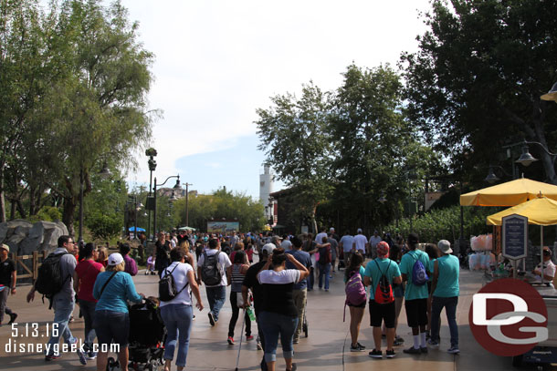 The Food and Wine Festival wrapped up and the parade route is clear of buildings again.