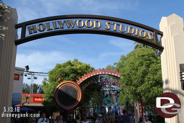 The Food and Wine Festival props and signage are long gone.  The equipment/staging is all out and being used for Grad Nite.  No announcement if it will be used for anything else.