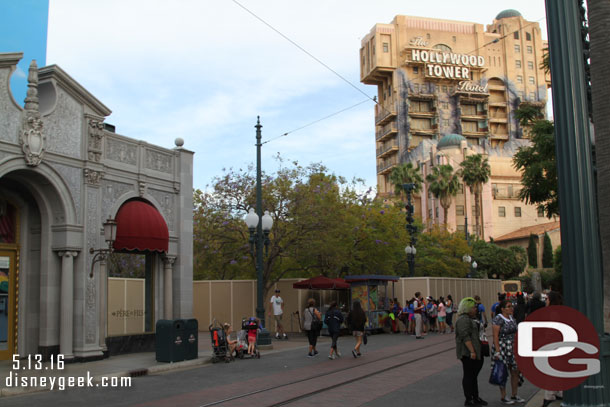 Walls up still at the Hyperion.