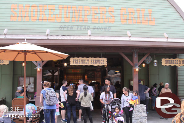 The line was out the door at Smokejumpers around 6:30pm