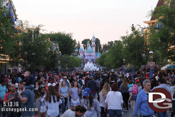 Main Street USA at 7:43pm