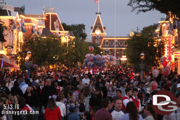 Main Street USA just after 8pm