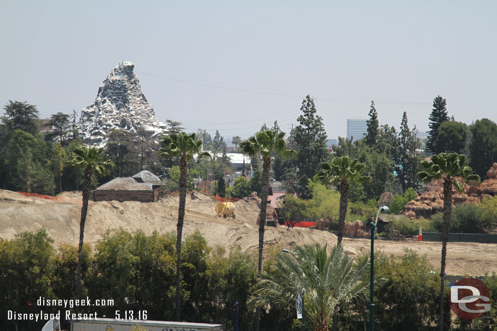 Panning across the site from left to right.